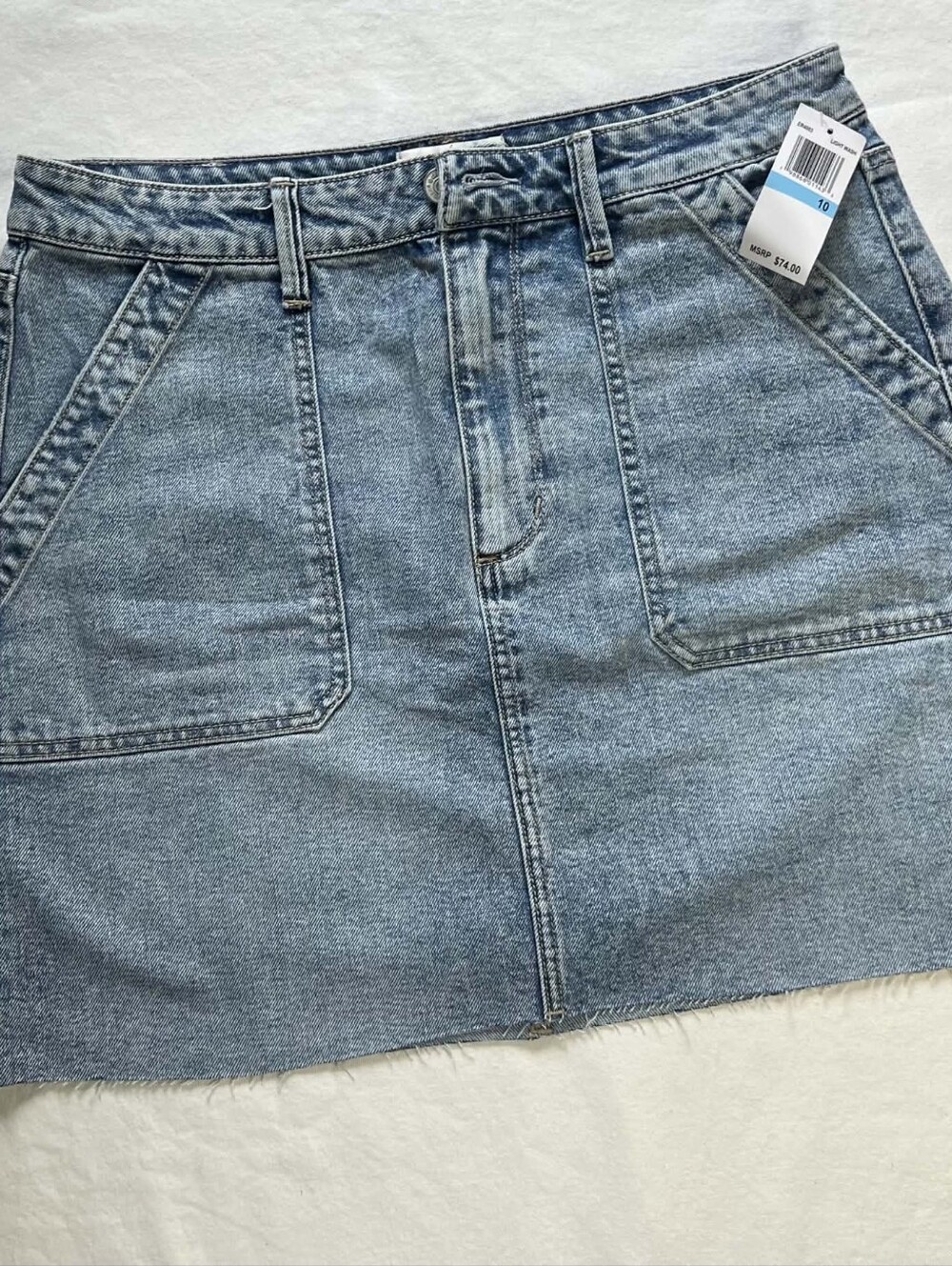 Women’s Denim Mini Skirt - Light Blue